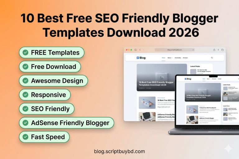 10 Best Free SEO Friendly Blogger Templates Download 2026