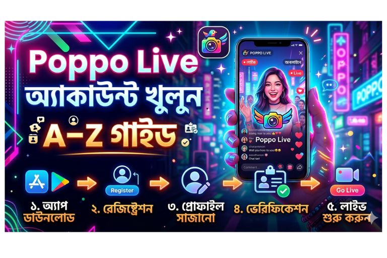 Poppo Live-এ নতুন অ্যাকাউন্ট খোলার A–Z গাইড