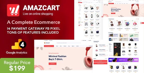 AmazCart v5.1.4 – Laravel Ecommerce System PHP Scripts