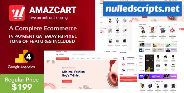AmazCart v5.1.3 – Laravel Ecommerce System CMS PHP Script