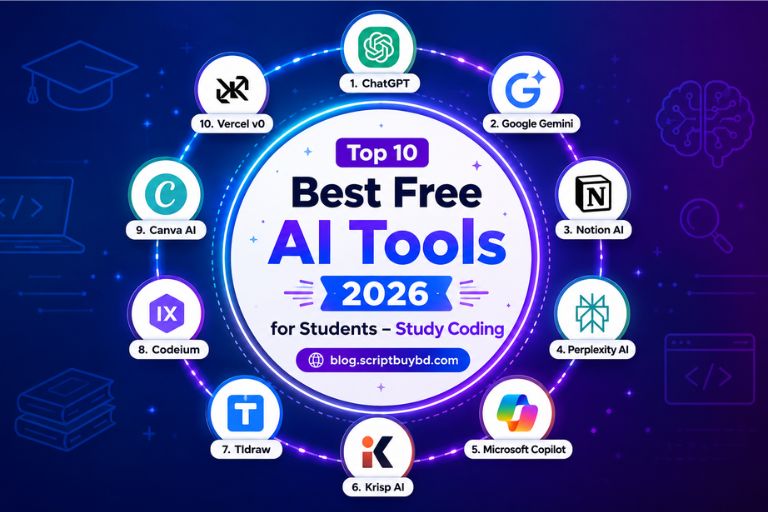 Top 10 Best Free AI Tools 2026 for Students – Study Coding