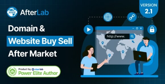 AfterLab v2.1 - Domain Website Buy Sell Marketplace Script