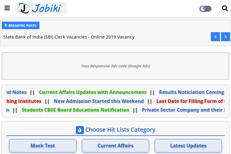 Pikii Jobs Blogger Template Download