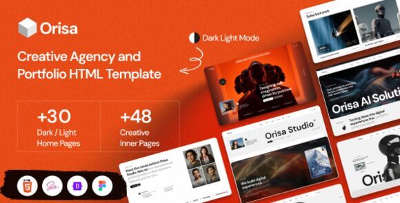 Orisa v4.1.0 – Creative Agency & Portfolio HTML Bootstrap 5 GSAP Template