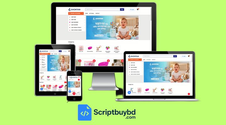 Baby Shop Ecommerce Laravel Php Script bd