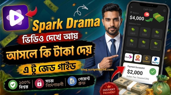 Spark Drama App Withdrawal Method | মিনিমাম কত টাকা তুলতে পারবেন জানুন